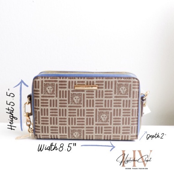 Anne Klein Double Zip Crossbody Handbag . NWT! - Picture 2 of 6